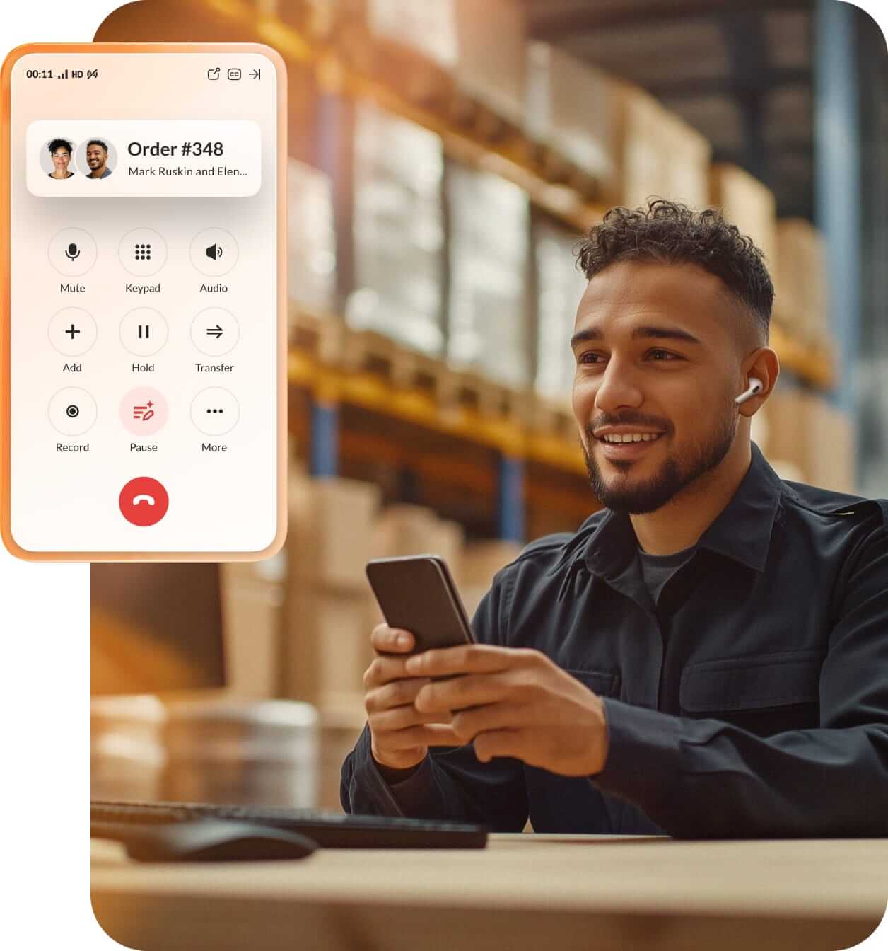 RingCentral business calling product illustration