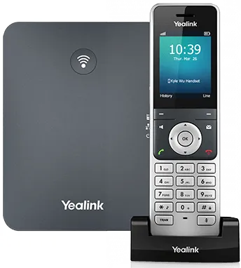 Yealink W76P cordless business phone and base